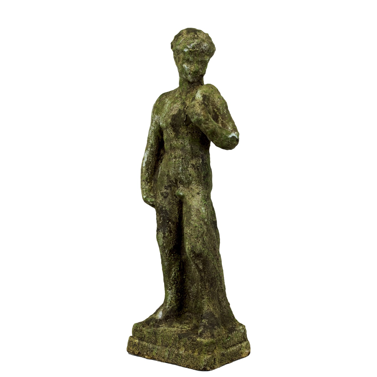 Moss Stoneware Male Statue