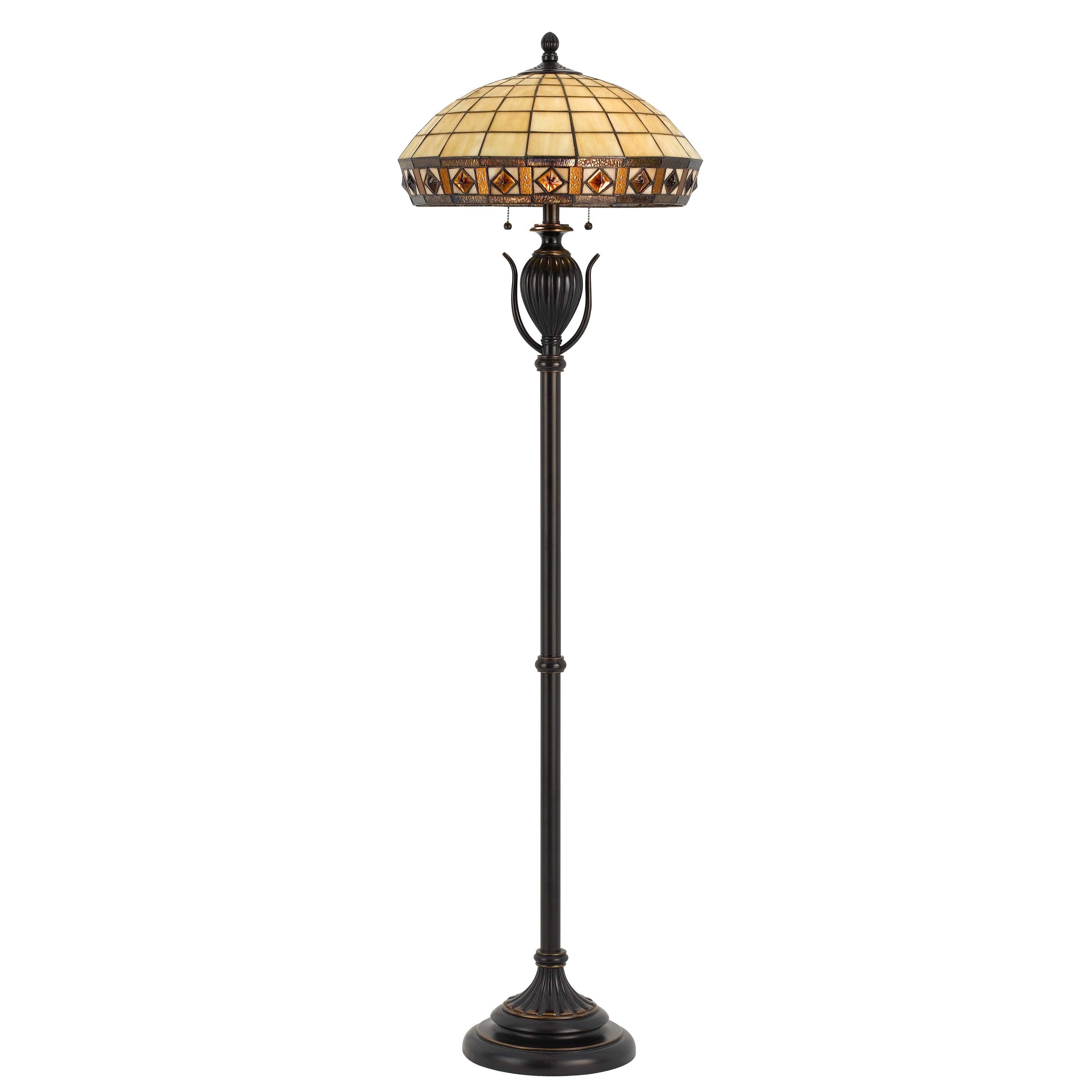 Cal Lighting Tiffany Dark Bronze Floor Lamp