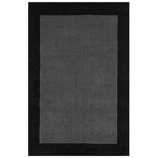 Pulse Border Rug Grey Border Pulse Hand Tufted Wool 8x10' Rug - 8' x 10' - 8' x 10 ...