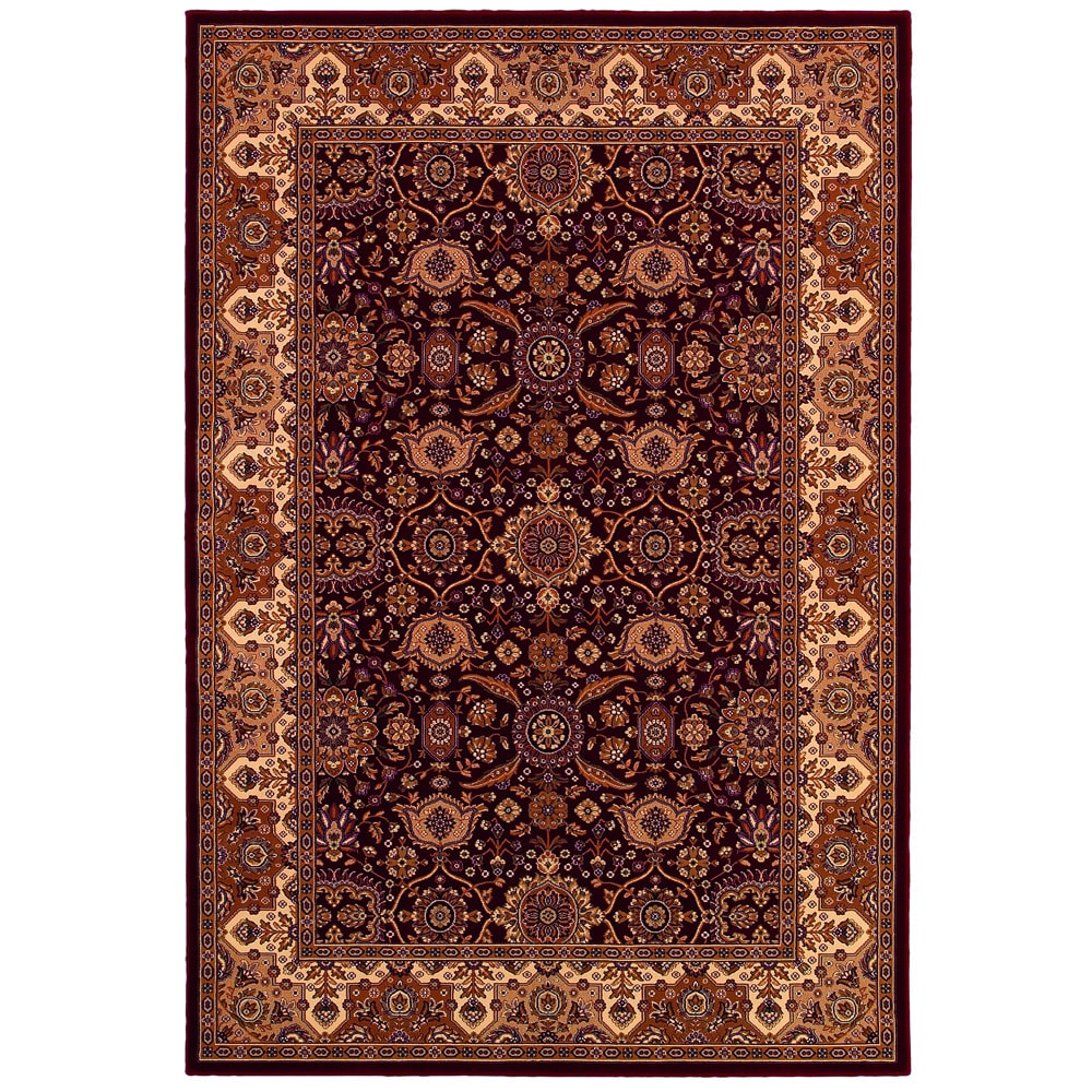 Persian Himalaya Kailash Antique Red Area Rug (710 X 112) (RedSecondary colors Cream/ camel/ camel/ deep sage/ ebony/ ivory/ tealPattern FloralTip We recommend the use of a non skid pad to keep the rug in place on smooth surfaces.All rug sizes are appr