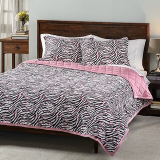 Shop Zebra Hearts 3-piece Comforter Set - Overstock - 8486751