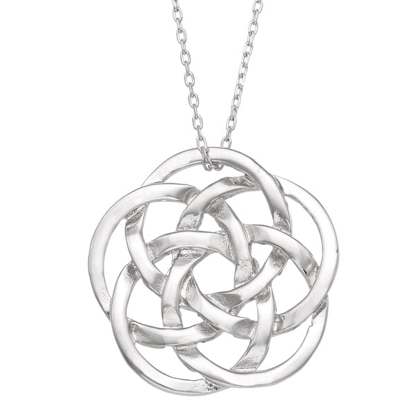 Shop Gioelli Sterling Silver Celtic Knot Necklace - On Sale - Free ...