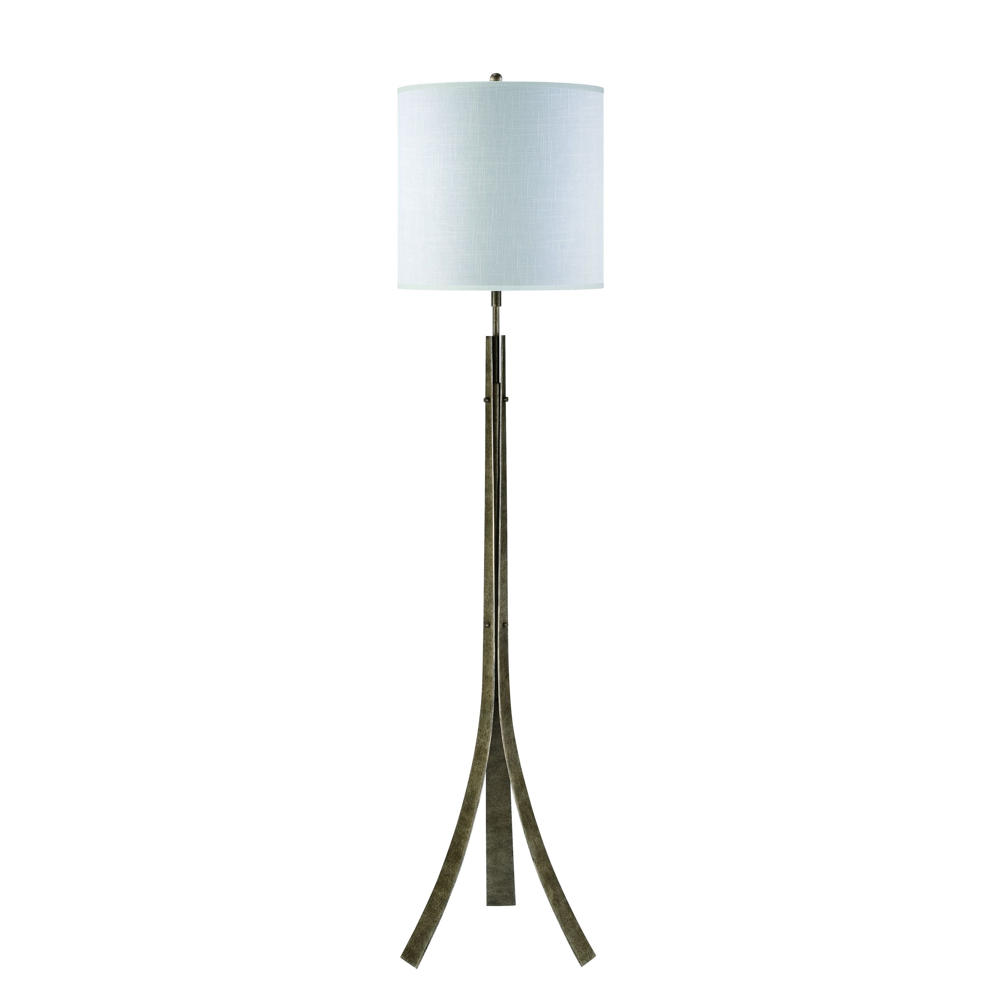 Empire Painted Antique Bronze Floor Lamp