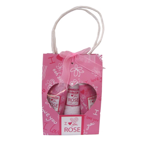 I Love You Rose Bath Gift Set Bath Gift Baskets