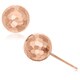 preview thumbnail 3 of 5, Gioelli 14k Gold 8-mm Hammered Ball Earrings