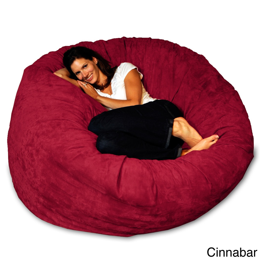 5foot memory foam microsuede bean bag chair