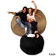 preview thumbnail 8 of 14, 6-foot Memory Foam Bean Bag Chair Earth Micro Suede - Jumbo