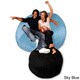 preview thumbnail 11 of 14, 6-foot Memory Foam Bean Bag Chair Sky Blue Micro Suede - Large