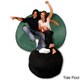 preview thumbnail 12 of 14, 6-foot Memory Foam Bean Bag Chair Tide Pool Micro Suede - Jumbo