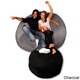 preview thumbnail 3 of 14, 6-foot Memory Foam Bean Bag Chair Charcoal Micro Suede - Jumbo