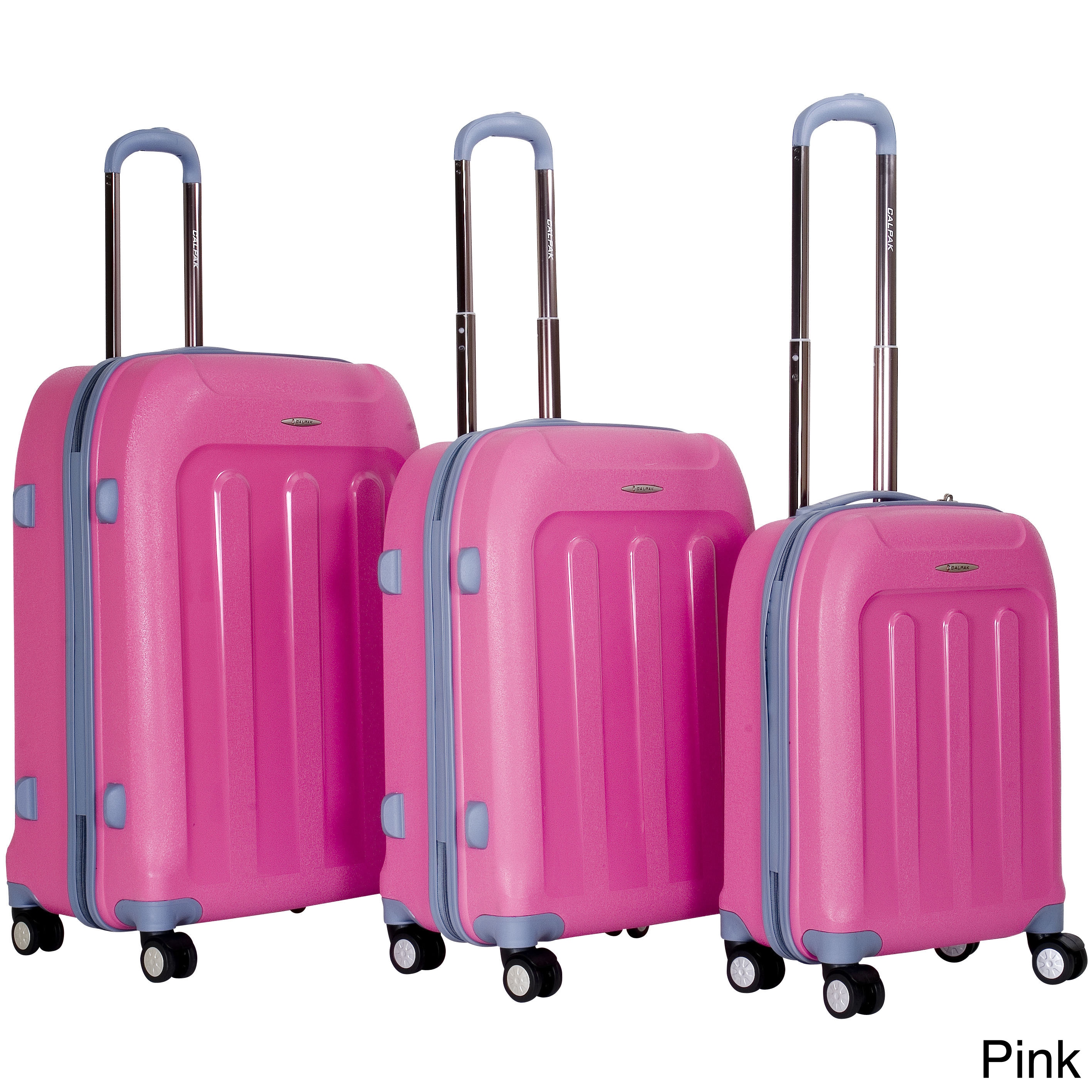 Calpak Plaza 3 piece Lightweight Polypropylene Hardside Spinner Luggage Set