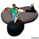 7.5-foot Soft Memory Foam Micro Suede Beanbag Chair Lounger - Free ...