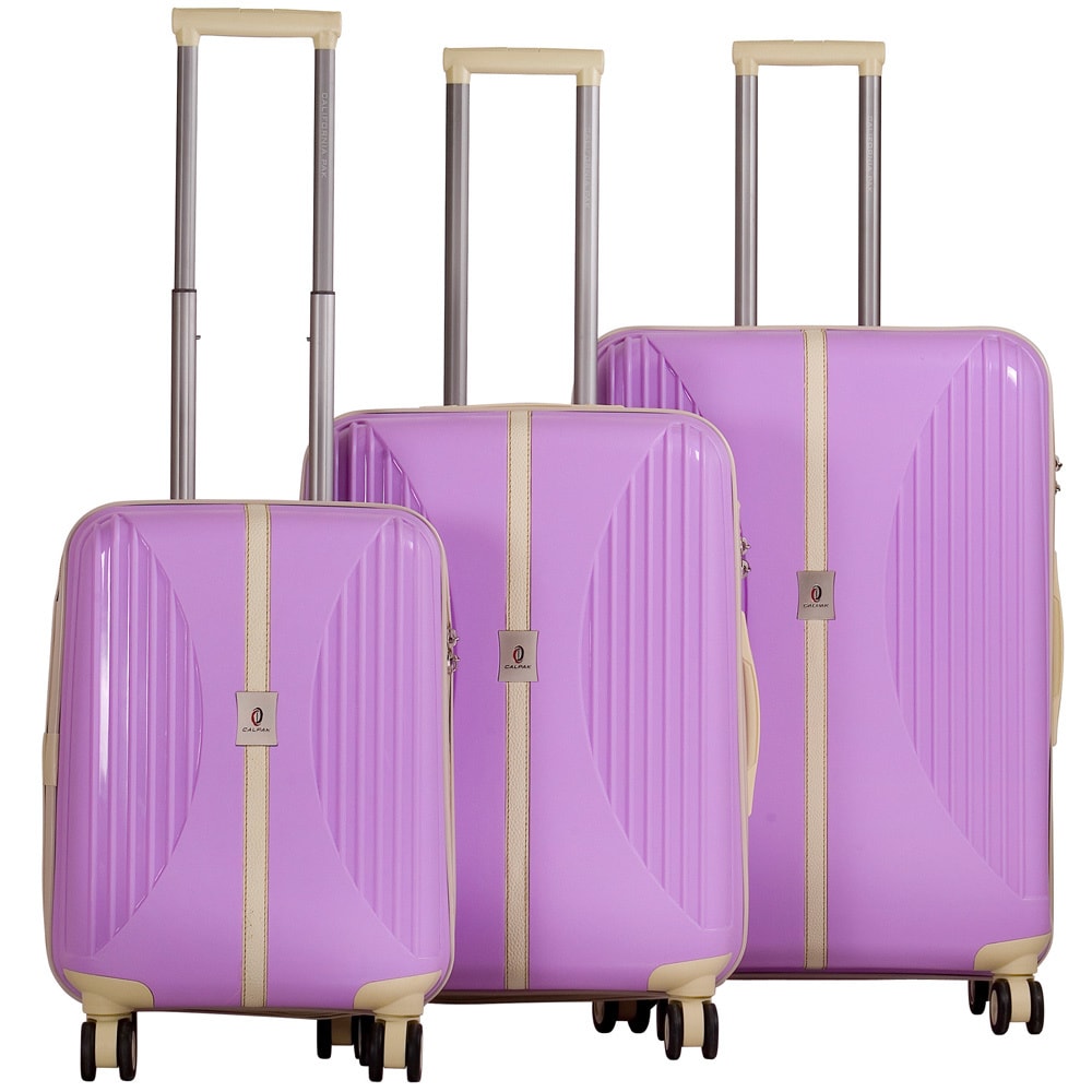 Calpak Jubilee 3 piece Lightweight Polypropylene Hardsided Spinner Luggage Set