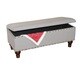 preview thumbnail 3 of 17, Copper Grove Maubeuge Grey Large Storage Bench w/ Nailhead Trim