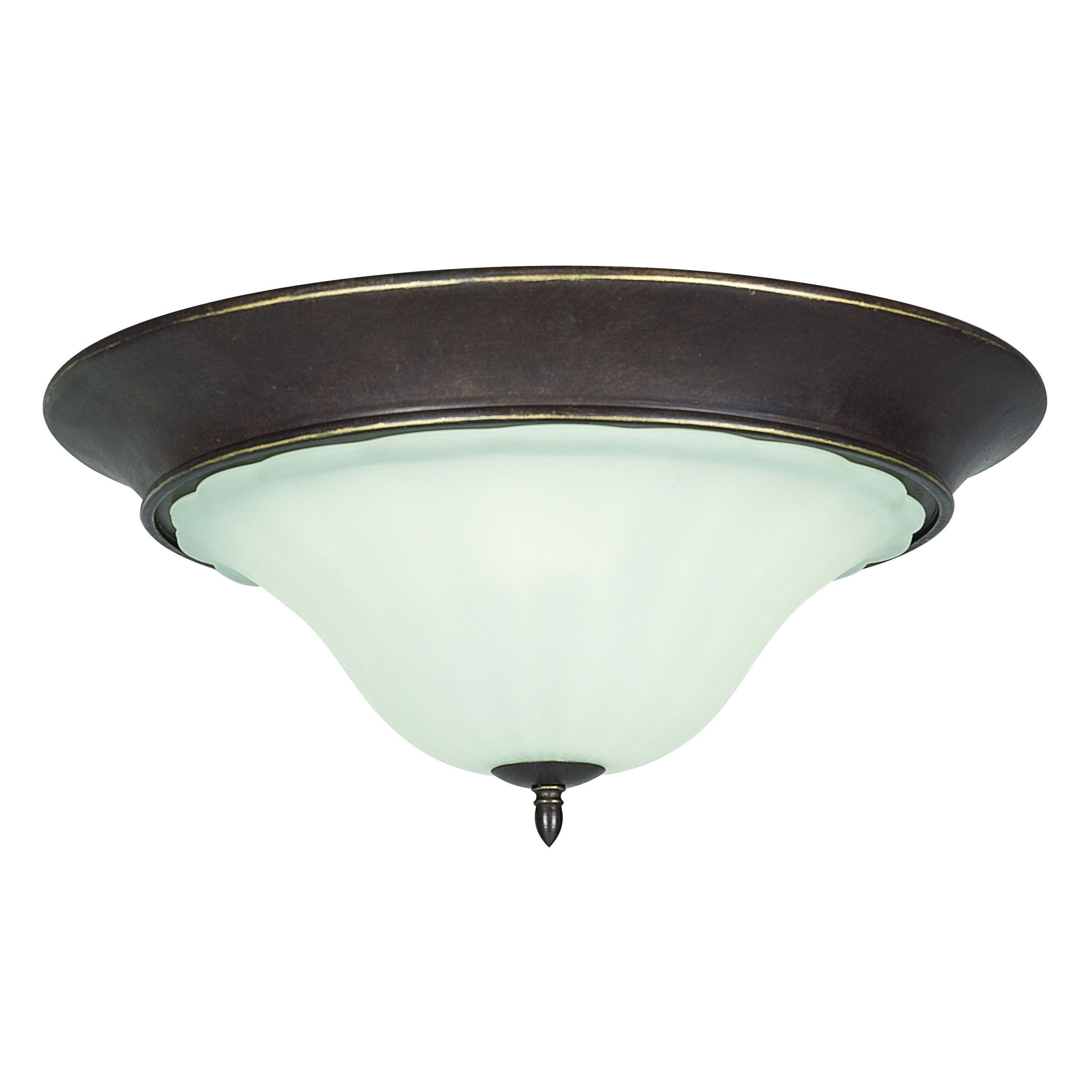 Wingate 3 light Black Onyx Flush Mount