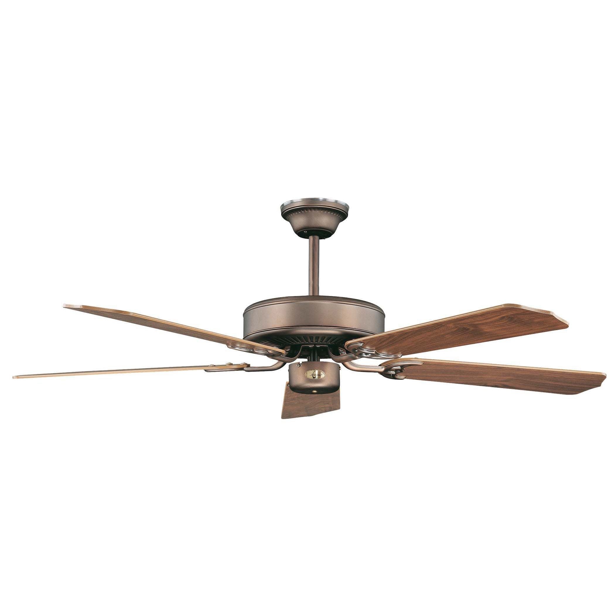 California Home 2 light Oil Rubbed Bronze 52 inch Ceiling Fan