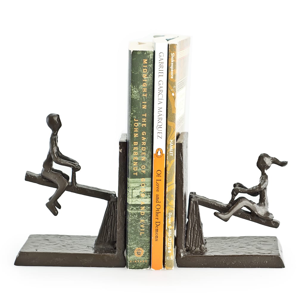 See-Saw Metal Bookend Set