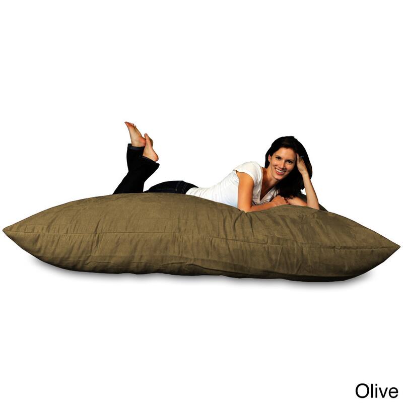 Huge Memory Foam Micro Suede Beanbag Pillow