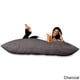 preview thumbnail 8 of 8, Huge Memory Foam Micro Suede Beanbag Pillow Charcoal Micro Suede