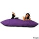 preview thumbnail 3 of 8, Huge Memory Foam Micro Suede Beanbag Pillow Purple Micro Suede