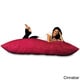 preview thumbnail 2 of 8, Huge Memory Foam Micro Suede Beanbag Pillow Cinnabar Micro Suede