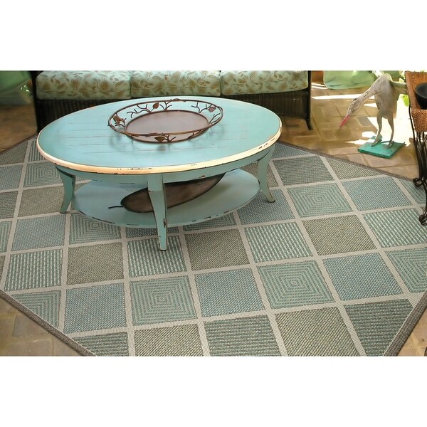 Samantha Dustin Multicolor Indoor/Outdoor Area Rug - 7'6" x 10'9"