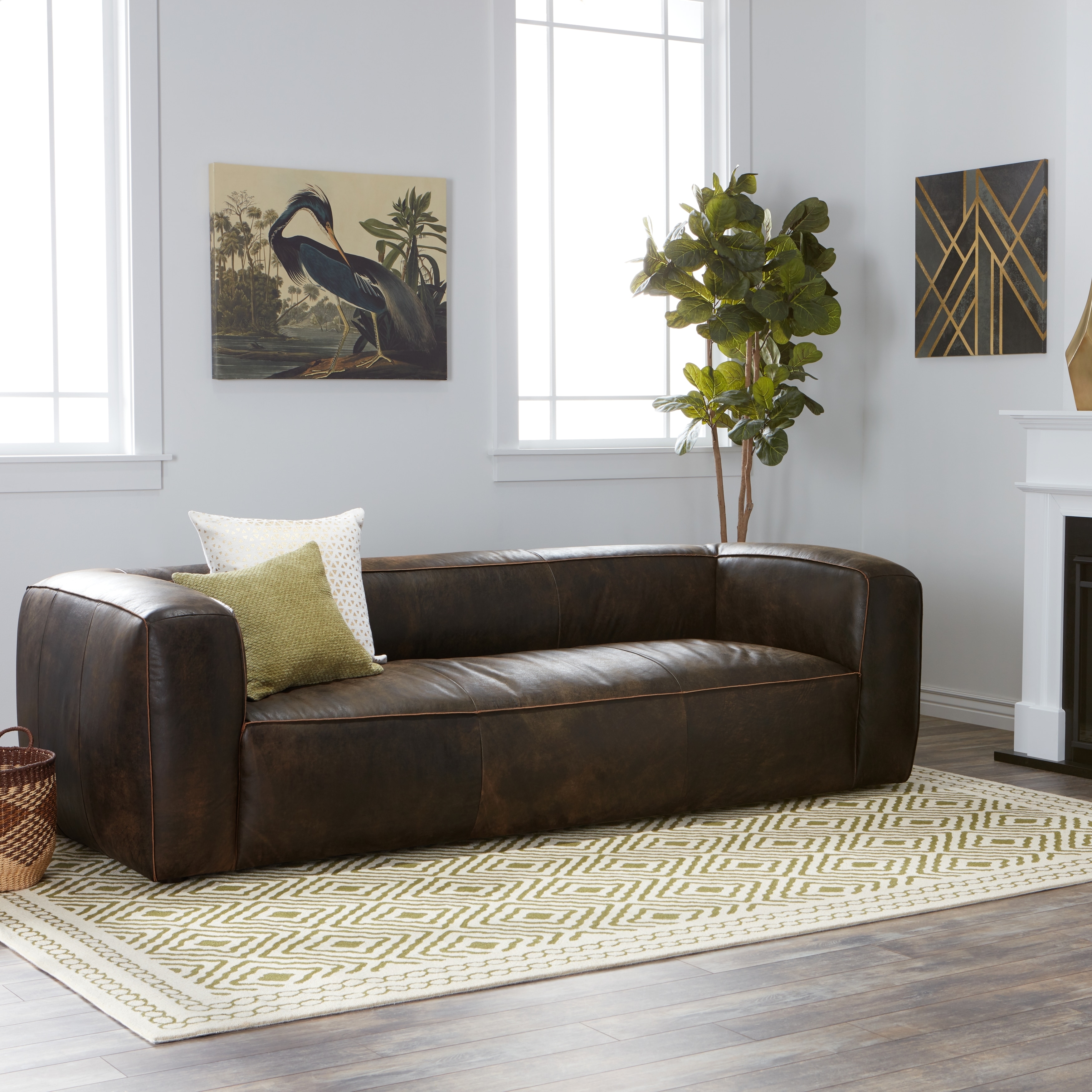 Diva Outback Dark Brown Leather Sofa