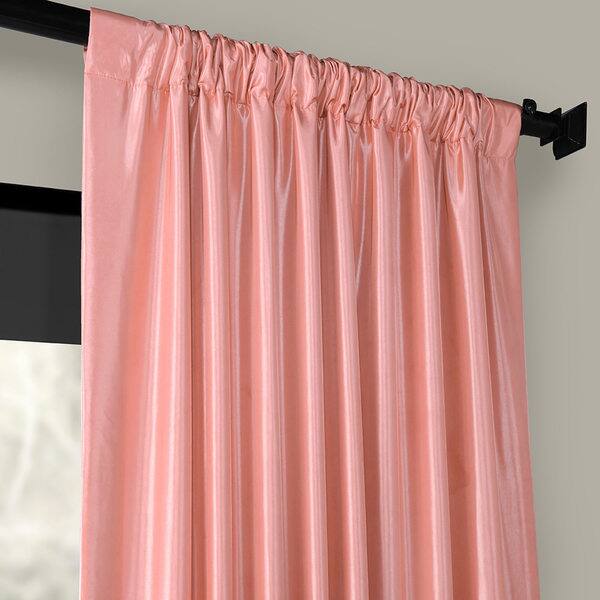 Shop Exclusive Fabrics Flamingo Pink Faux Silk Taffeta Curtain