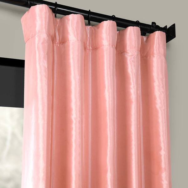 Shop Exclusive Fabrics Flamingo Pink Faux Silk Taffeta Curtain