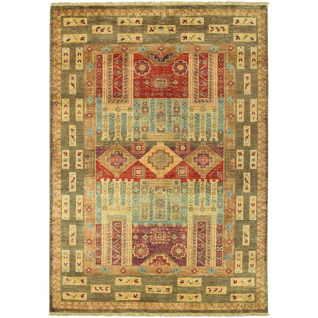 Lahore Persian Panel Multi Wool Rug (56 X 8)