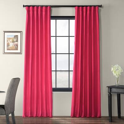 Buy Pink Faux Silk Curtains Drapes Online At Overstock Our