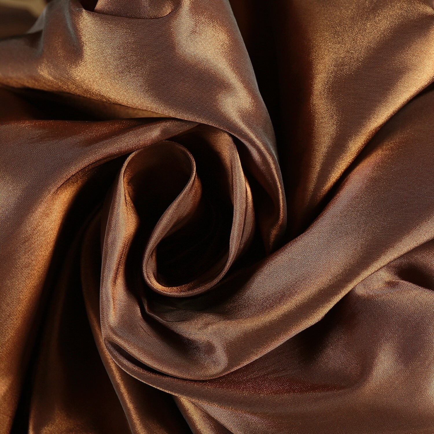 Shop Black Friday Deals On Exclusive Fabrics Copper Brown Faux Silk Taffeta Curtain Panel On Sale Overstock 8494375