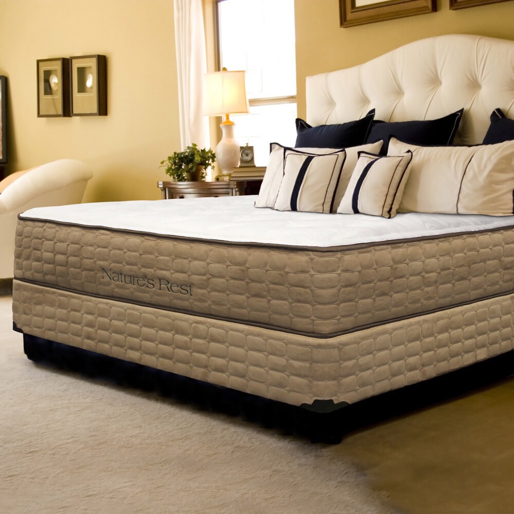 Natures Rest Allure Firm Latex Queen size Mattress And Foundation Set