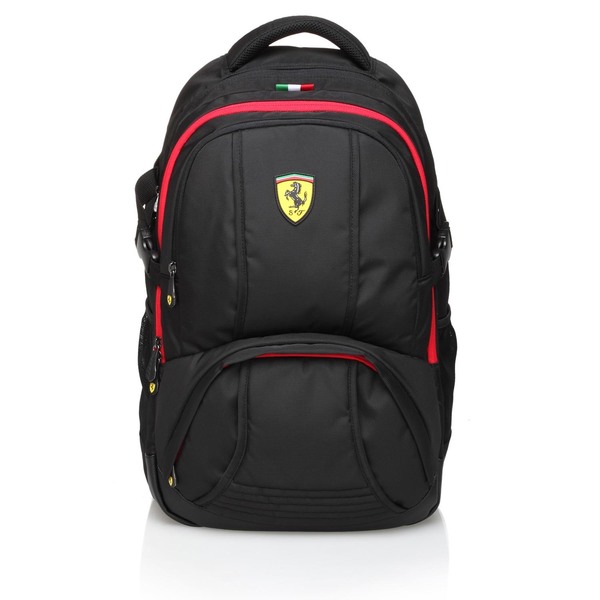 Ferrari Black Travel Backpack (Active Collection)