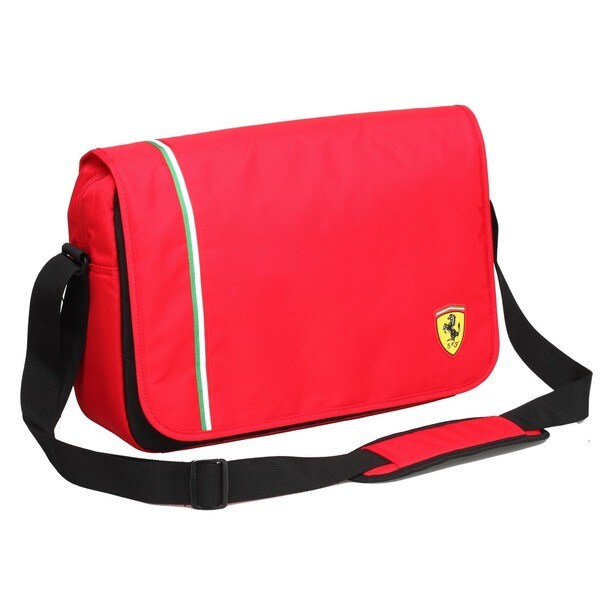 Ferrari Red Messenger Bag (Active Collection) - Free Shipping Today ...