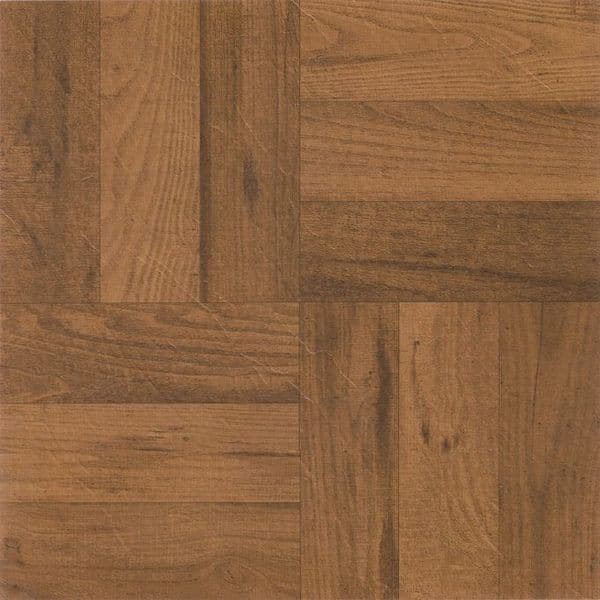 Achim Nexus 3 Finger Med. Oak Parquet 12x12 Self Adhesive Vinyl Floor Tile - 20 Tiles/20 sq. ft.
