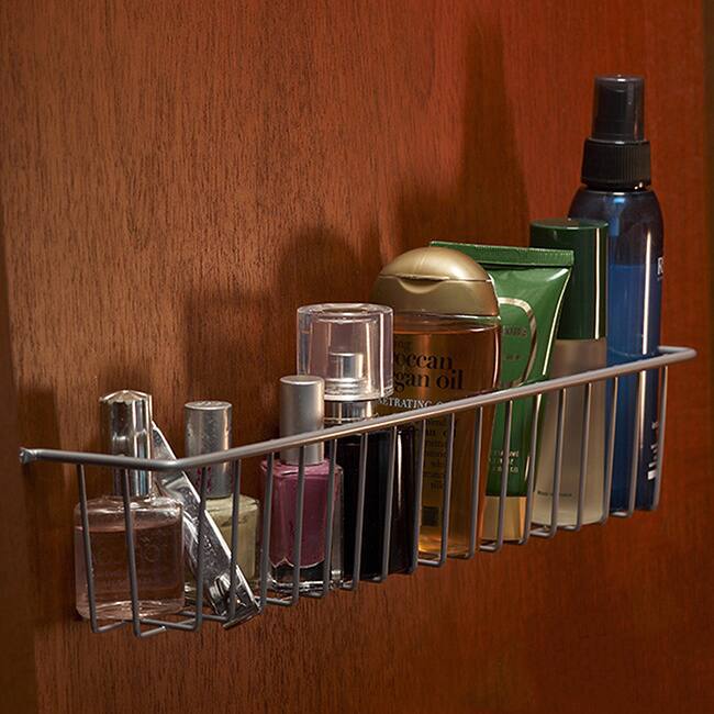 More Inside Chrome Small Mountable Wire Basket