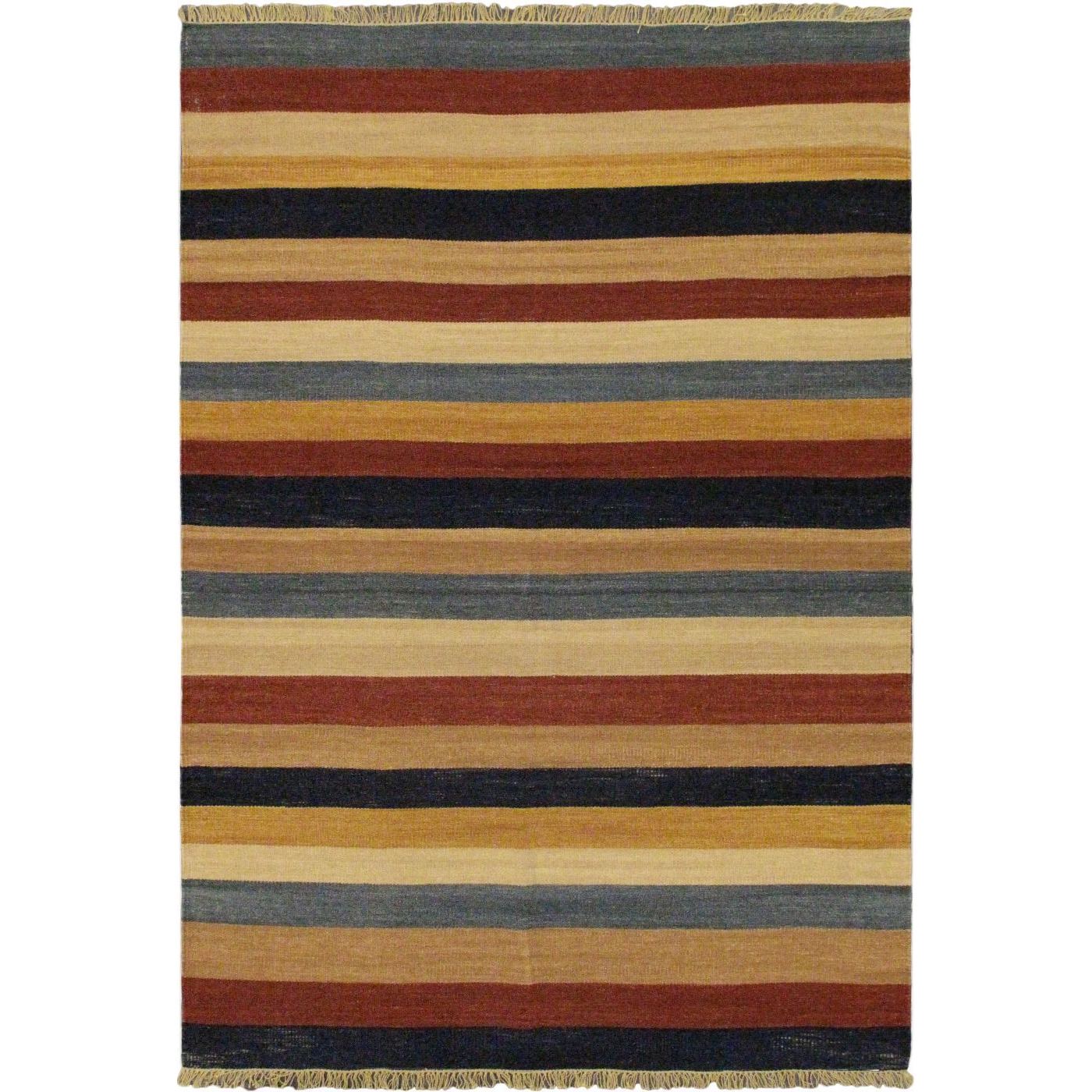 57x710 Hand Woven Fiesta Khaki Wool Rug