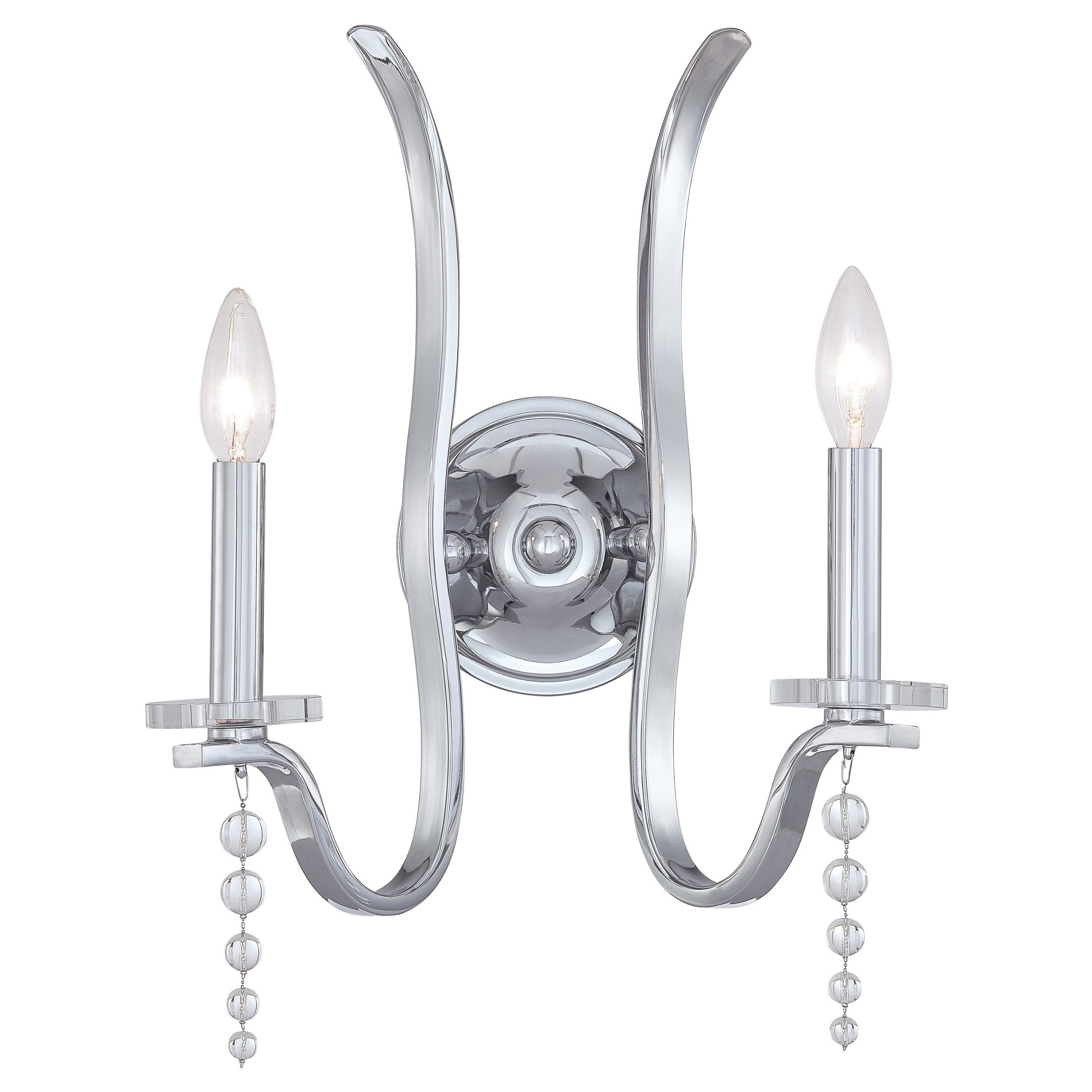 Flow Collection Chrome Wall Sconce