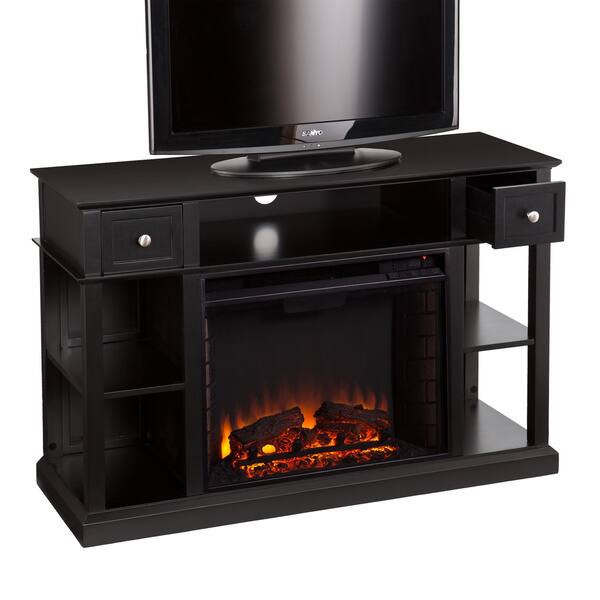 Shop Harper Blvd Nixon Black Media Console Stand Electric