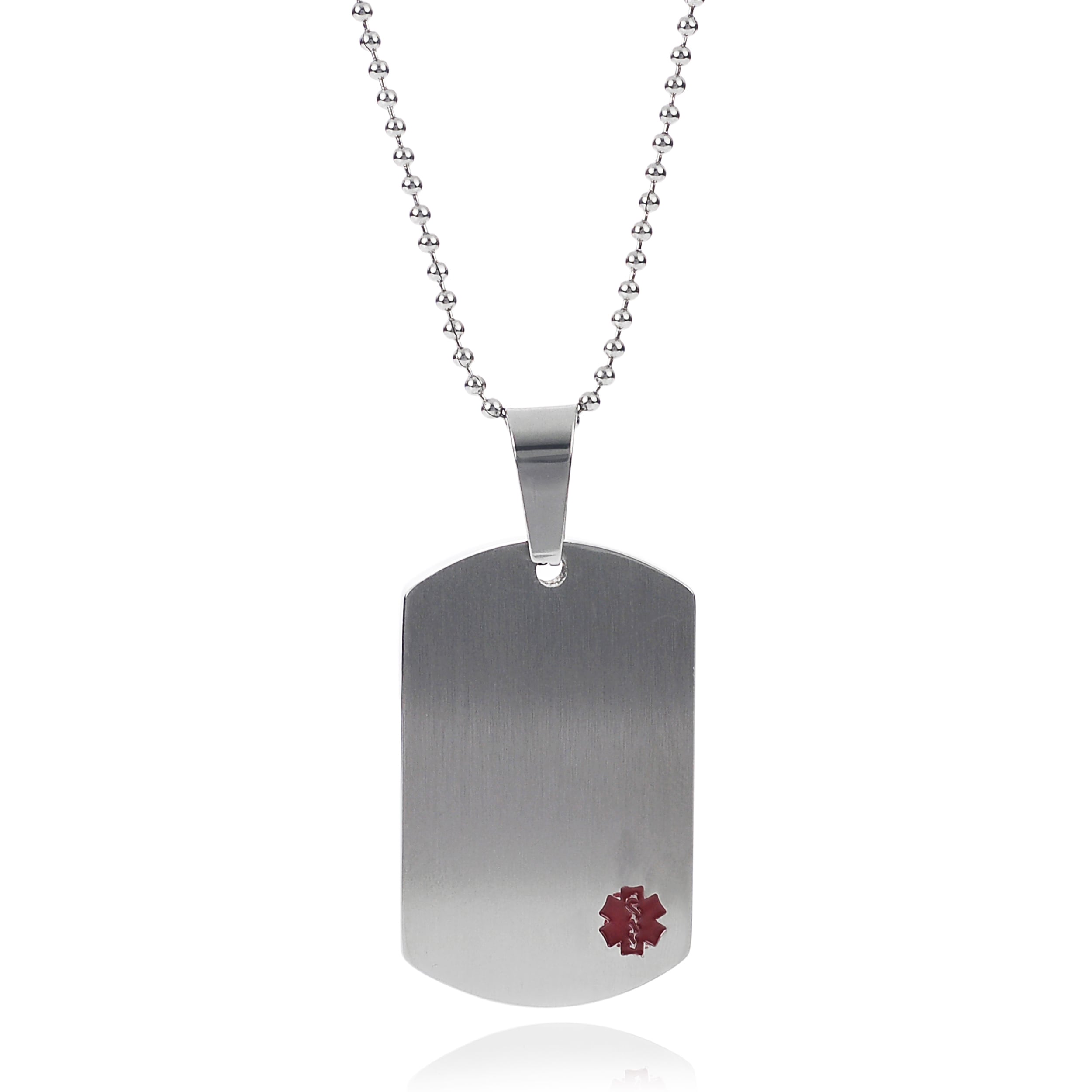 Tressa Collection Stainless Steel Medical Alert Necklace  