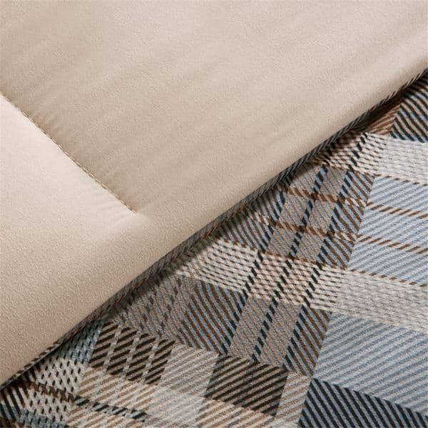 Multi-Color Woolrich White River Reversible 2-Pc TWIN Plaid Comforter Set