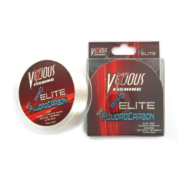 Vicious Pro Elite Fluorocarbon Fishing Line (500 yards)