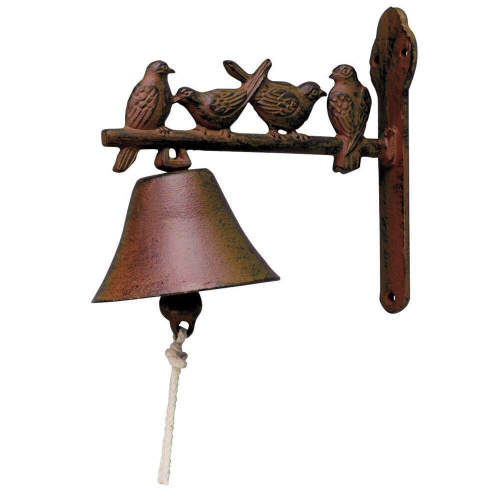 Rust Cast Iron Birds Doorbell