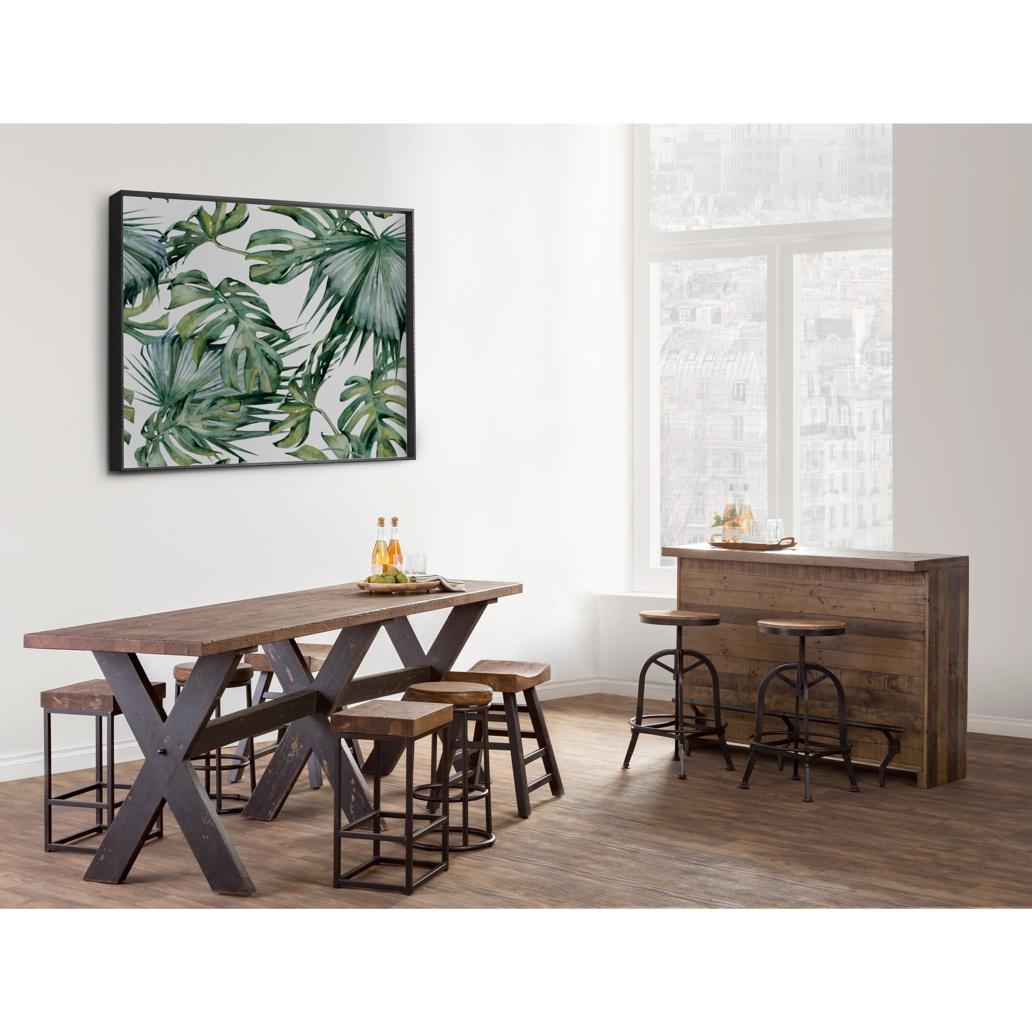 Carbon Loft Benz Reclaimed Wood Gathering Table Free Shipping Carbon Loft Benz Reclaimed Wood Gathering Table