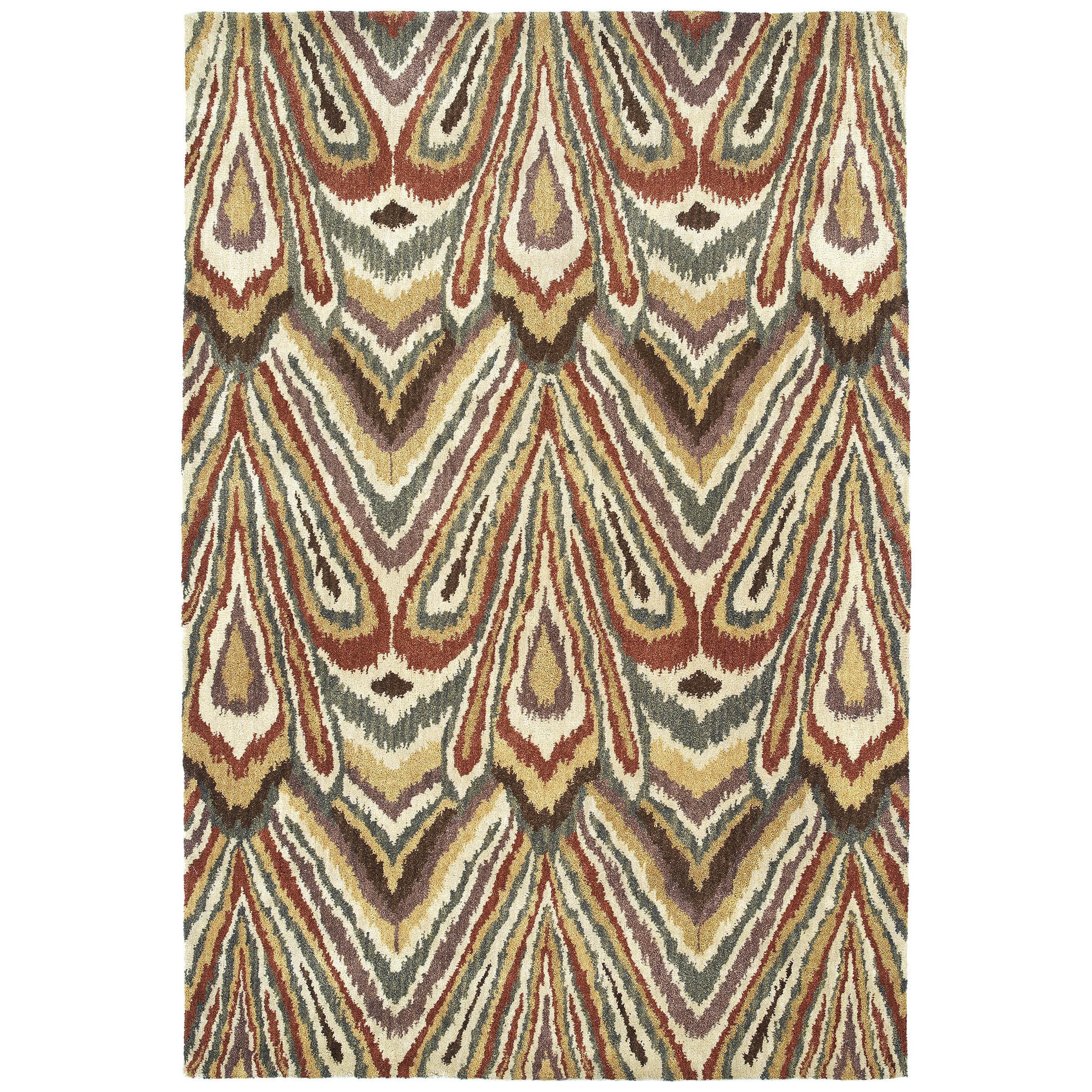 Swanky Multi Ikat Wool Rug (2 X 3)