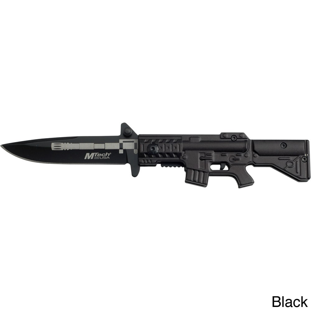 4.5 inch Closed M 16 Shaped Folding Knife