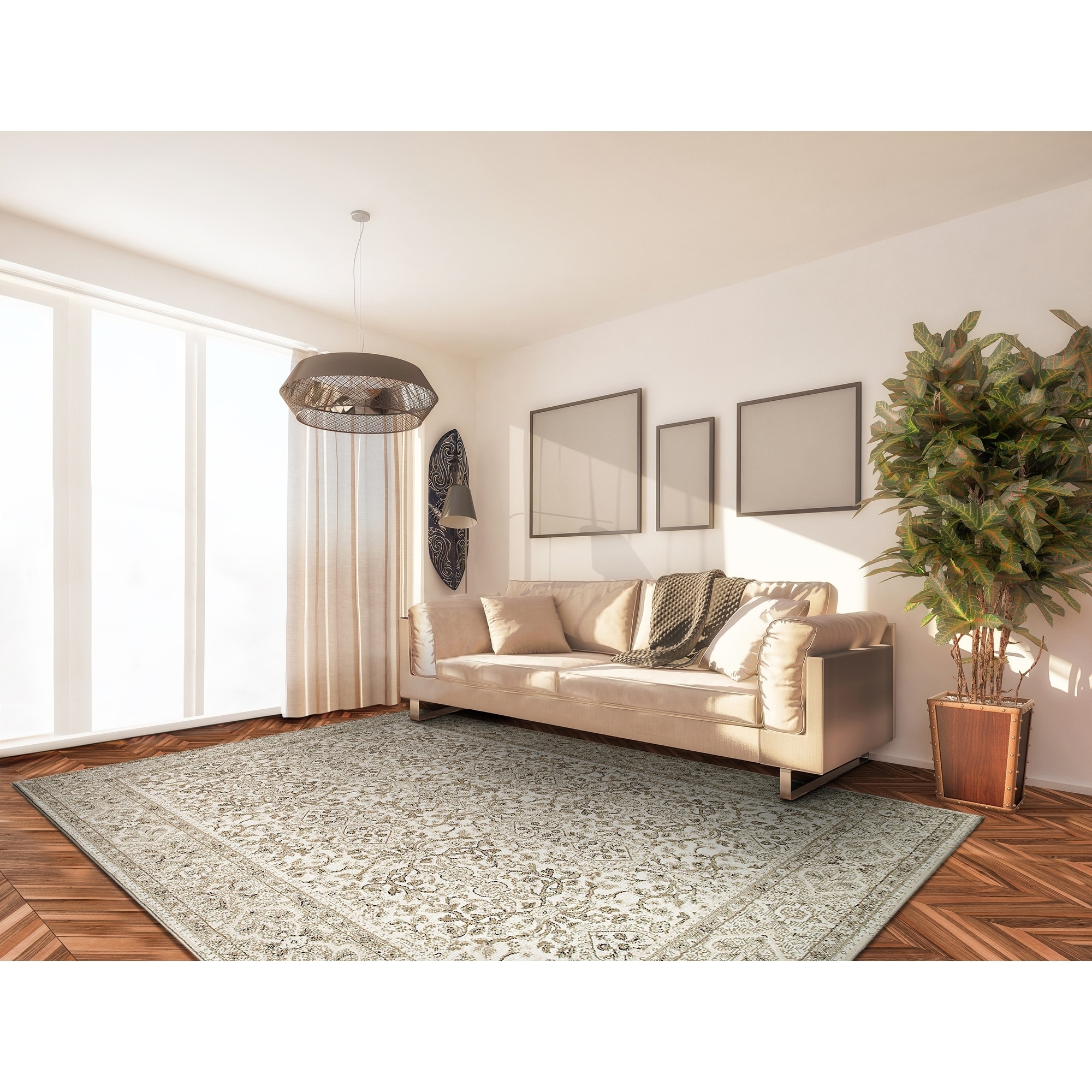 Marina St. Tropez Champagne/ Pearl Rug (311 X 56)