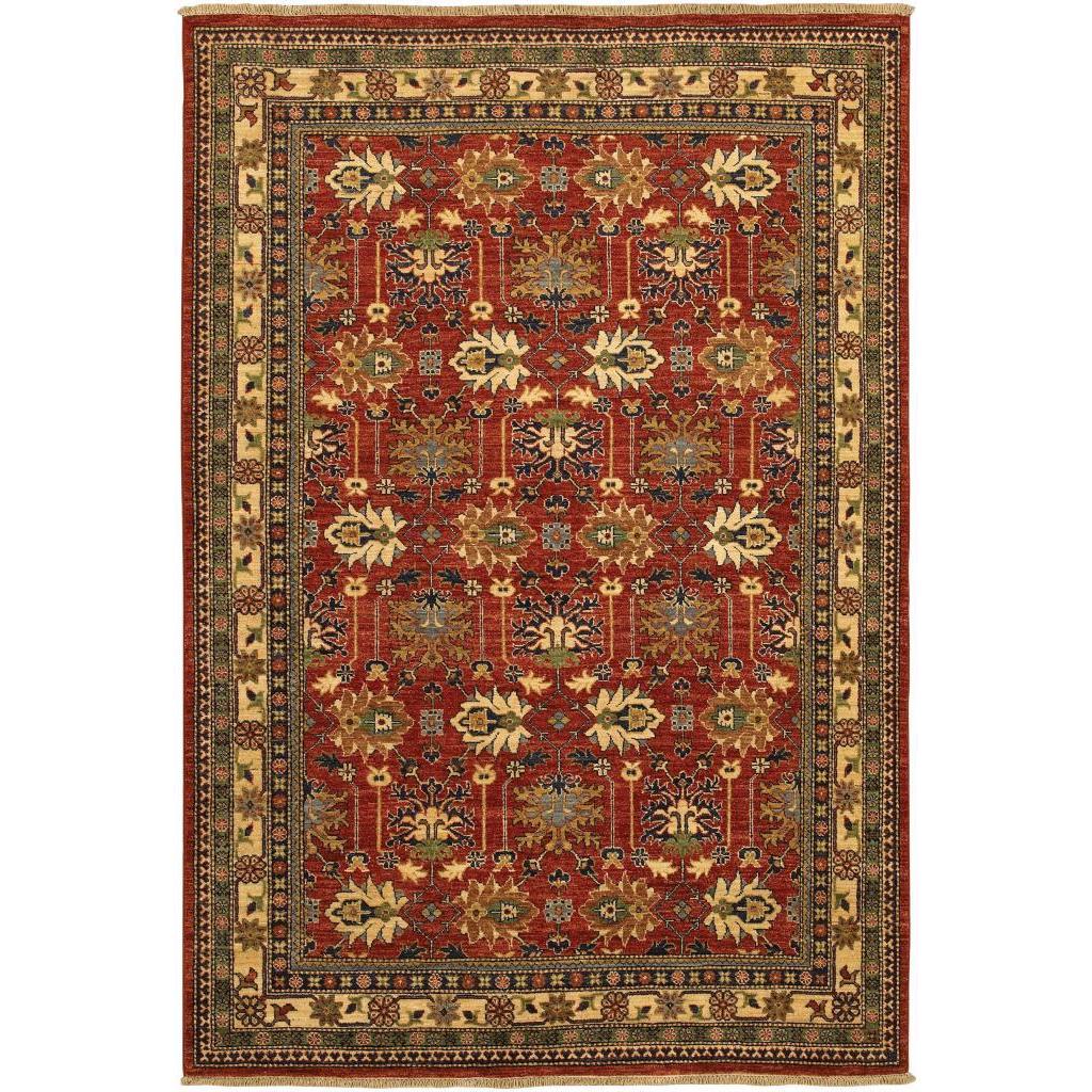 Lahore Antique Kazak Reddish Clay Wool Rug (8 X 116)