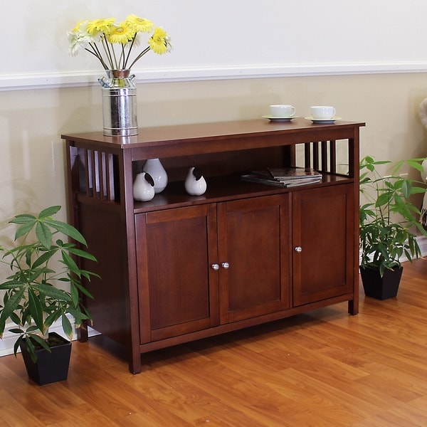 Shop Hollydale Chestnut Mission Style Sideboard/ Sofa ...